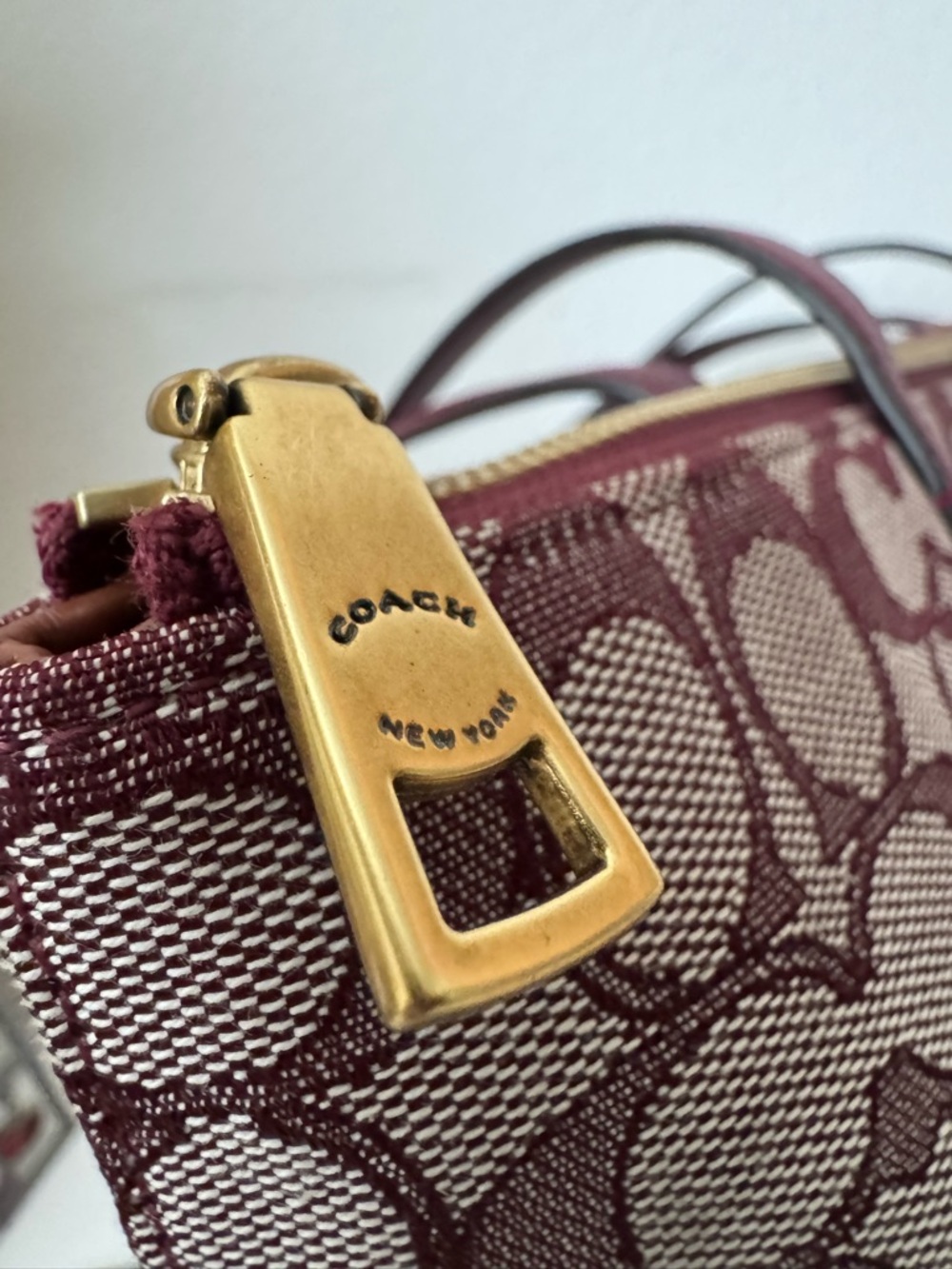 COACH Signature C Jacquard Zip Tote Bag - Picture 4 of 12